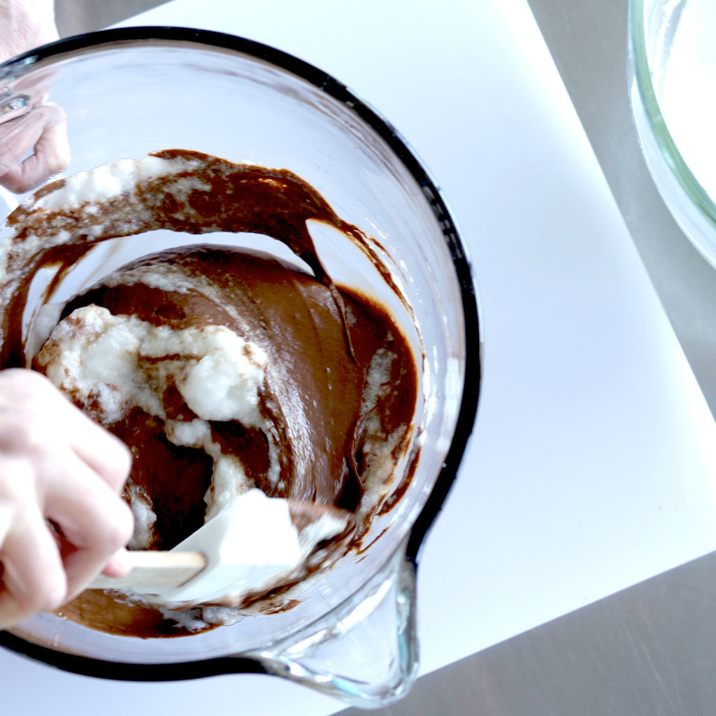 Folding two mixtures together