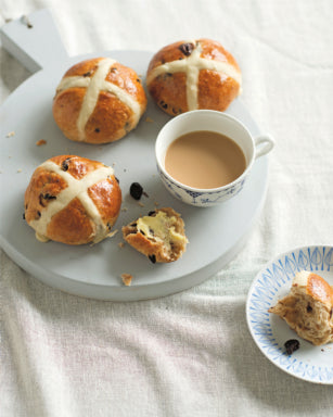 Recipe Feature: Dried Cherry & Chocolate Hot Cross Bun