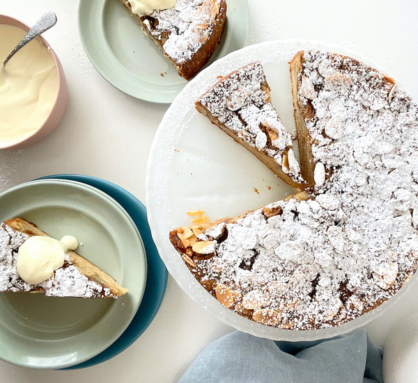 Pear Crumble Cake | simple cake recipes | BakeClub
