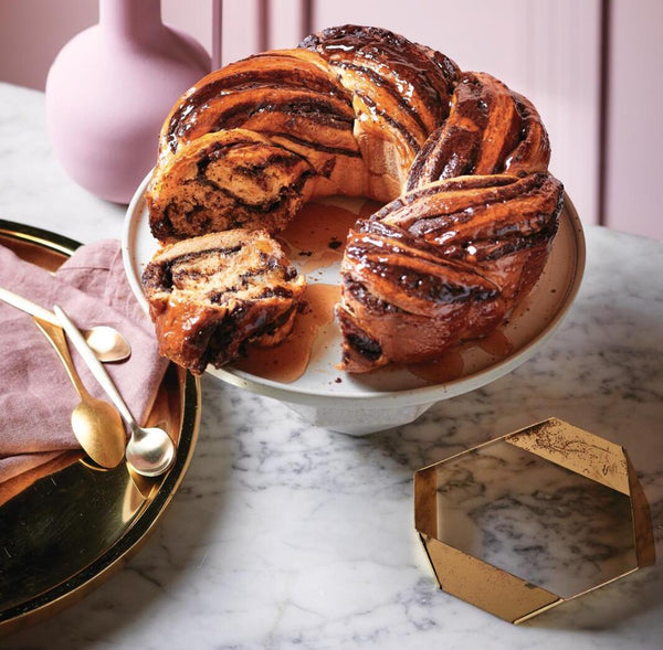 Chocolate and marmalade babka | Easter recipe | BakeClub