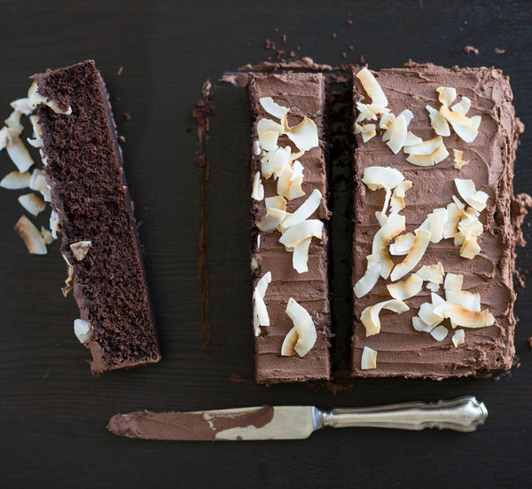 Melt and Mix Coconut Chocolate Cake | cake recipes | BakeClub