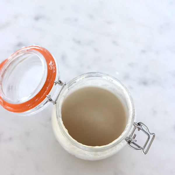 Liquid on a Sourdough Starter